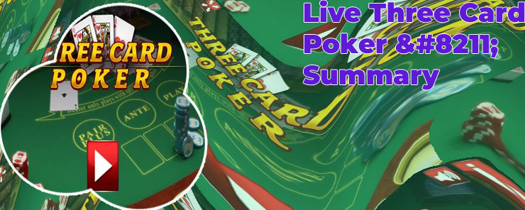 Live dealer three card poker