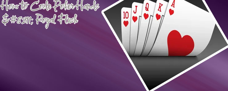 Poker cards royal flush